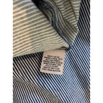 Philosophy  Dress PL Blue White Striped Embroidered Dress Balloon Sleeves Pockets Photo 8