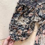 Spell & The Gypsy Floral Dress Longsleeve Sz Medium Black Photo 2