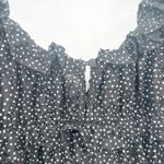 For Love & Lemons  Womens‎ Polka Dot Leila Statement Puff Sleeve Dress Size L Photo 10