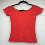 PUREED PUMPKIN CRINKLE BRAZILIAN TEXTURED BALLET TOP SZ SMALL cropped Photo 0