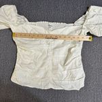 Reformation  Women’s Radish Ruched Organic Cotton Top Photo 9