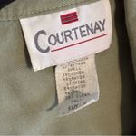 American Vintage Vintage Courtenay Sage Green Linen Blend Blazer Sz 8 Photo 4