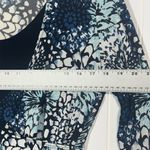 Y2K I.N Studio Floral Wrap Blouse Top L Blue Black Officecore Retro Workwear USA Size L Photo 4