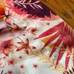 Bebe Long Sleeve Natalie Dress Royal Palm Floral Tropical Bell Sleeve 14 NO BELT Photo 15