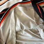 Nine West Cream Brown Rust Striped Pull On Stretch Waist Skirt Size 6 Photo 5