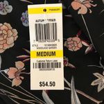 Style & Co Black Floral Dress Medium Knee Length Photo 6