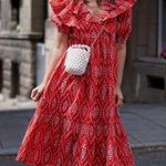 ZARA Red And White Dress - Maxi Embroidered Dress Photo 1