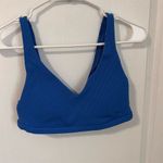 Aerie  Women's  Size Medium‎ Blue Strappy Sports Bra V-Neck Yoga Pilates  Photo 1