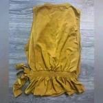 ASTR  The Label Mustard Sleeveless Wrap Top Size XS Work Casual Classic Chic Photo 1