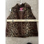 Betsey Johnson Betsy Johnson Faux Fur Leopard/ Cheetah Print Vest Size Small Unique & Bold Photo 6