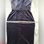 Pinup Girl Laura Byrnes Lilith Velvet Wiggle Dress in Charcoal Sz M NWT Gray Size M Photo 6