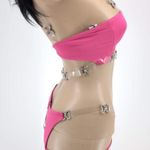 Monica Hansen Beachwear Shine Like A Diamond Pink Azalea Bikini Set Photo 2