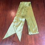 L. Erickson Green Silk Retro Hair Wrap Band Sash Headband Scarf 72”x4” Photo 2