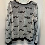 Fifth Sun NASA Logo Crewneck Sweatshirt in Gray and Black Photo 3