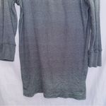 Michael Stars Michael Star Gray Long Sleeve 100% American Mock Neck Tunic Shirt One Size Photo 4