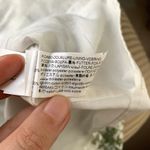 ZARA V-neck Embroidered Eyelet Belted Mini Dress in White Green Floral Photo 14