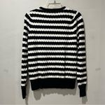 Philosophy ANTHROPOLOGIE Cardigan Women Small Black White Button Up Knit Sweater Photo 6