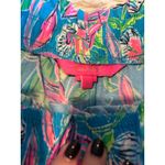 Lilly Pulitzer EUC Lily Pulitzer Stretchy Waist Shorts Sz S Blue Green Pink Photo 4