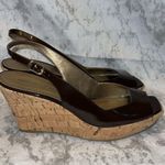 Marc Fisher Wedge Heels Brown Size 7.5 Photo 3