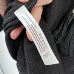 Free People  Black Split‎ Sleeve Deep V Fringe Tie extra Small XS Photo 4