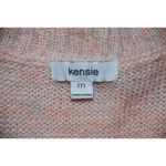Kensie Nordstrom Faux Wrap Size M Pink Metallic Sparkle Sweater V-Neck Thin Knit Photo 10