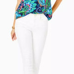 Lilly Pulitzer  South Ocean High-Rise Skinny Jeans in Resort White Size 14 Photo 0