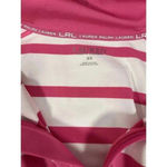 Ralph Lauren Lauren  Pink & White Long Sleeve 1/4 Zip Shirt Size 3XL Stretchy Photo 2