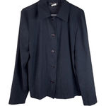 Briggs New York  Vintage Black Small Button Front Moleskin Feel Shacket/J… Photo 0