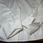 Thalian Women's Classic White Cotton Button Down Shirt Size 10 Long Sleeve Photo 5