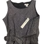 Nicole Miller - Black and Silver Belted Jumpsuit- Size M Photo 1