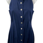 DL1961  Payton Blue Collared Sleeveless Button Down Mini Denim Shirt Dress Size S Photo 0