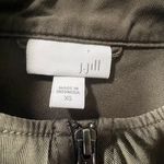 J.Jill  XS Army Green Utility Jacket Zip Front Cargo Pockets‎ Lightweight Coat Photo 2