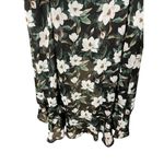 Blue Rain Floral High Low Midi Skirt Size Large Photo 8