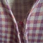 Urban Outfitters  UO Zina Gingham Wrap Midi Dress Medium Women’s Purple Photo 3