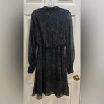 Kirna Zabete For Target Leopard Print Dress Size Medium Sheer Gray and Black Photo 1
