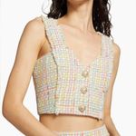 Generation Love NWOT  Maureen Tweed Boucle Crop Top in Rainbow sz S Photo 6
