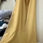 Yellow Backless Long Dress Size M Photo 6