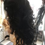 Black curly long wig extreme sports dance lace wig Size 24 Photo 6