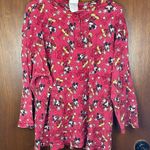 Disney Vintage The  Store Red Popcorn Mickey Mouse 3/4 Sleeved Night Shirt Photo 0
