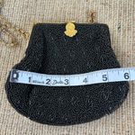 Vintage 90s Rare Elegant Black Beaded Evening Bag Photo 8