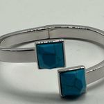 NEW Real Simple fashion silver and turquoise adjustable bracelet Photo 12