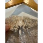 Talbot Runhof Metallic Draped Cocktail Dress Gold Silver Size 14 Photo 8