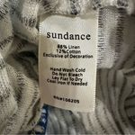 Sundance  Striped V-Neck Wrap Top  Small Linen Tie Waist Coastal‎ Casual Photo 6