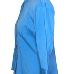 DCC Missy Blue Chinese Collar Quarter Sleeve Blouse Size XL Photo 1
