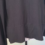 Eileen Fisher  Women’s Medium Black Open Front Shawl Collar Cardigan Blazer Photo 6