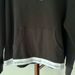 Calvin Klein Women's Modern Cotton Lounge Drawstring Hoodie Black Photo 3