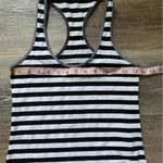 Lululemon  Black & White Striped CRB Cool Racerback Tank Top 4 Photo 1