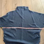 Zenana Outfitters Women’s Blue Waffle Knit Mock Neck Lounge Top Sz L Photo 6