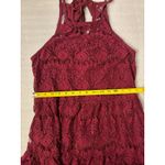 Xtraordinary  Lace Maroon Mini Dress M Formal Special Occasion Cocktail Coquette Photo 6