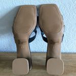 SM New York NEW Black Square Toe Block Heel Heeled Sandals Size 8.5 2” Heel Photo 6